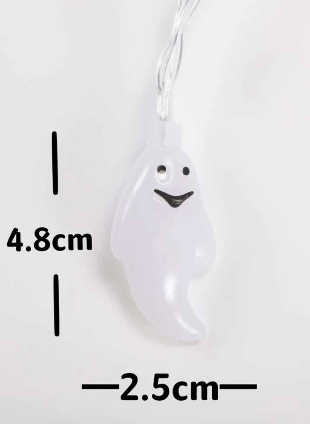 Halloween String Light With 10pcs Ghost Shaped Bulbs