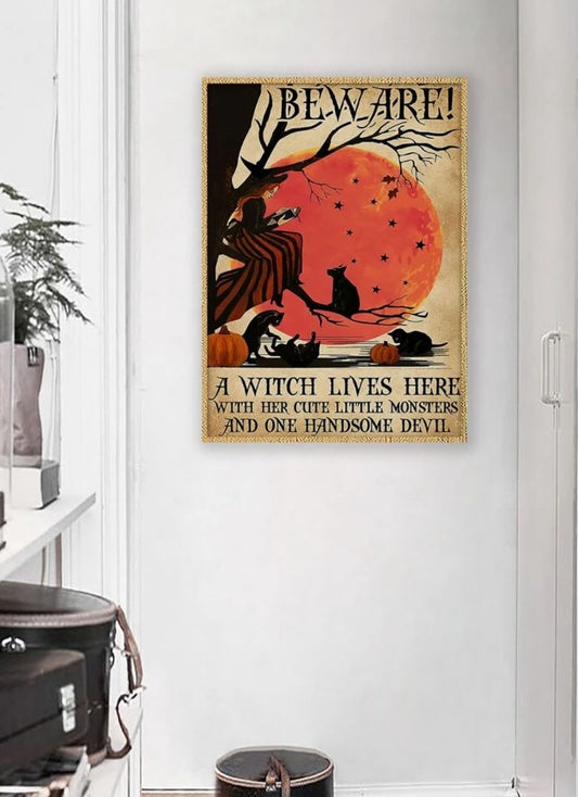 Halloween Pattern Unframed Painting