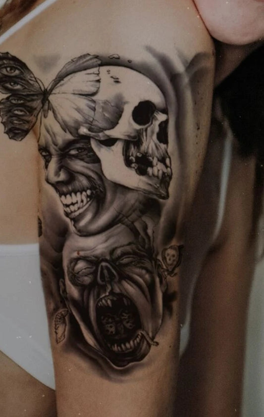 1sheet Halloween Skull Pattern