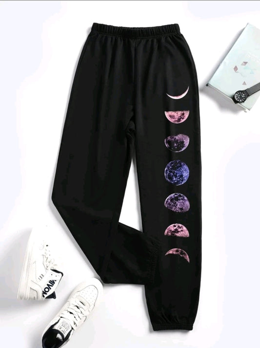 Moon Print Joggers