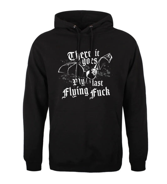 There It Goes My Last Flying Fuck Unisex Black Pullover Hoodie
