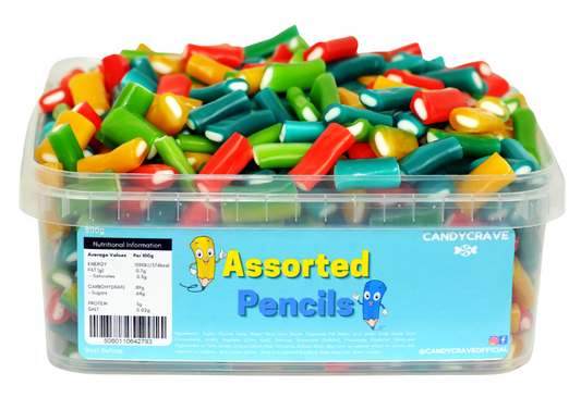 ASSORTED PENCILS TUB (CANDYCRAVE) 800g