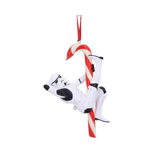 PRE-ORDER Stormtrooper Candy Cane Hanging Ornament 12cm
