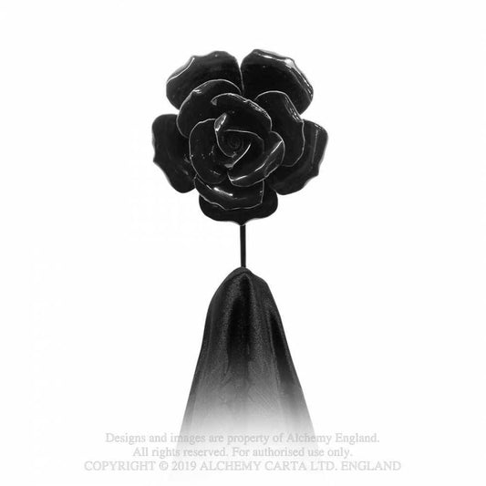 Black Rose Hanger / Tie Back