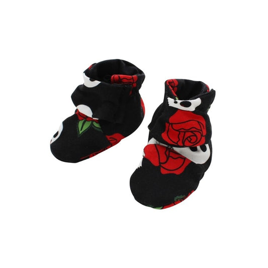 Skull and Rose Booties