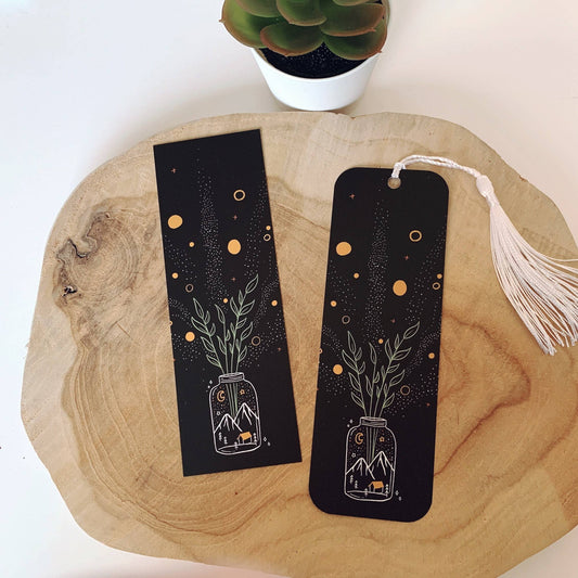 Jar of Magic Bookmark | Bookmark with Tassels
