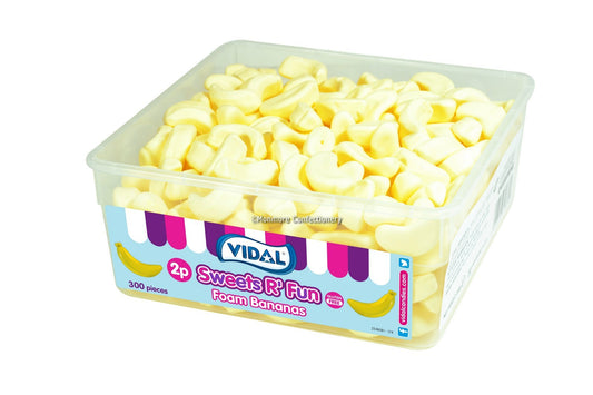 Foam Bananas Tub (Vidal) 300 Count