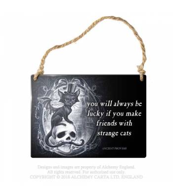 Strange Cats... Metal Sign