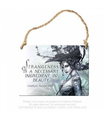 Strangeness is a necessary ingredient... Metal Sign