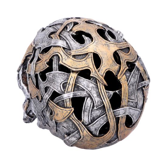 Tribal Traditions Large Metallic Skull Ornament 19.5cm