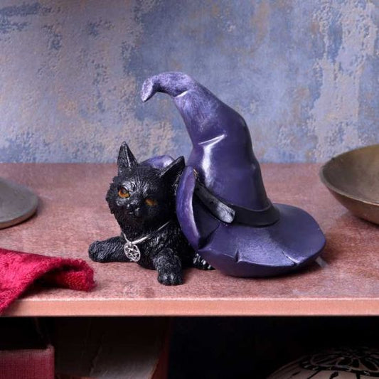Piper 10.5cm Witches Cat and Hat Figurine