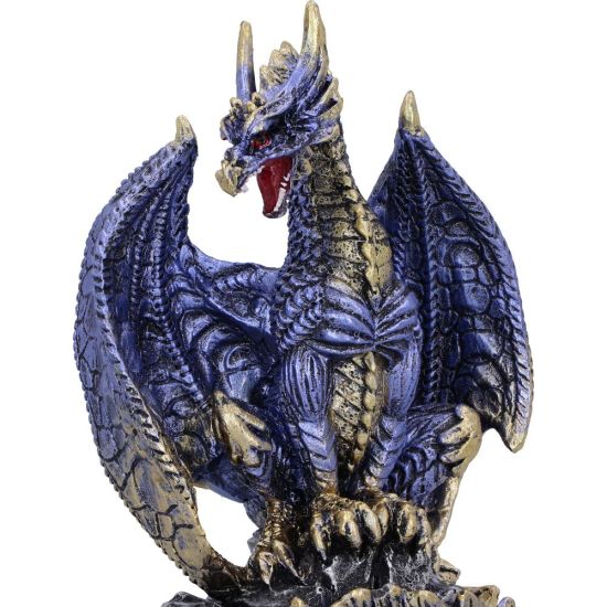 Acko Metallic Blue Dragon Figurine 15.5cm
