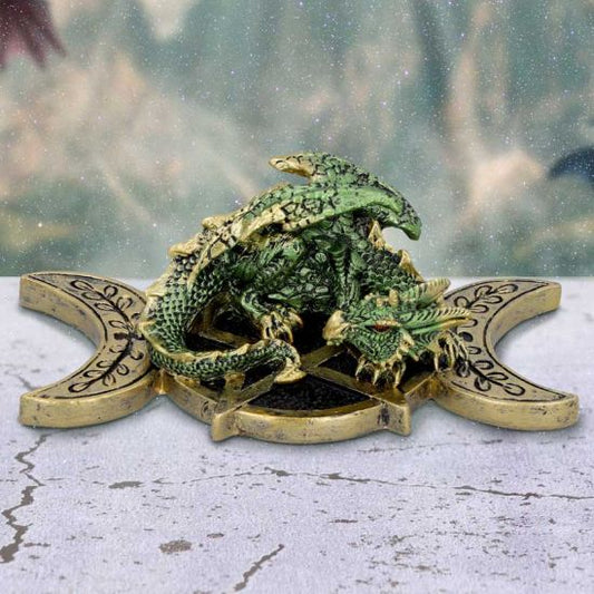 Triple Moon Guardian Dragon Ornament 13.2cm