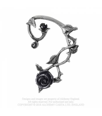 WILD BLACK ROSE EAR WRAP