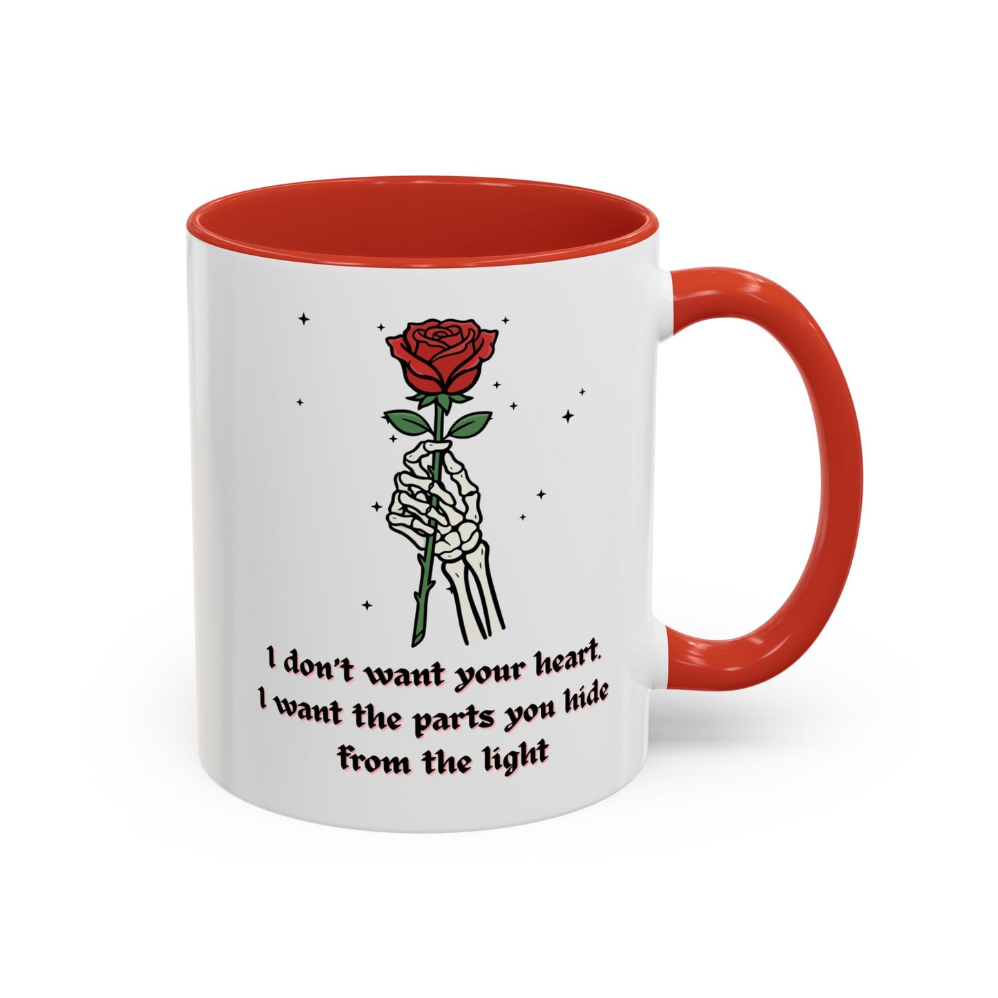 Skeleton Hand Rose Mug
