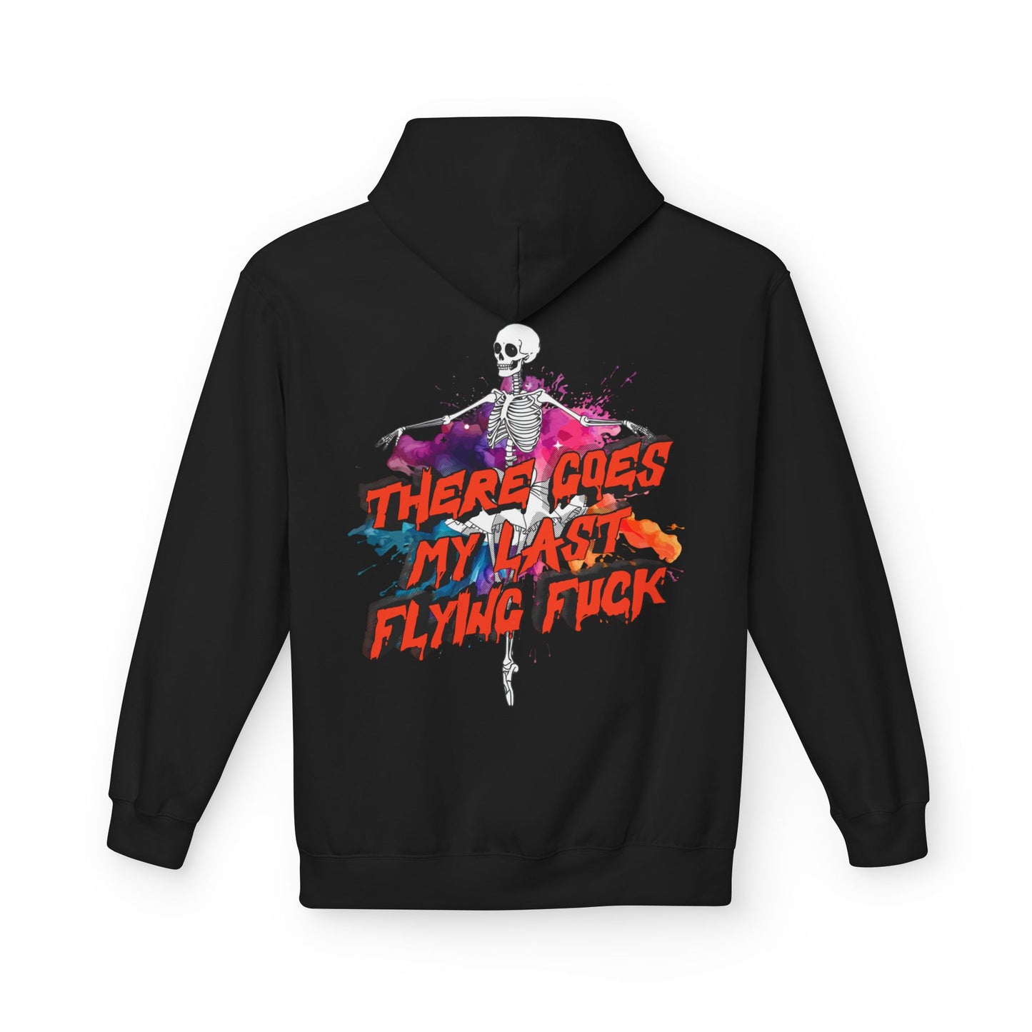 There Goes My Last Flying F*** Skeleton Graphic Pullover