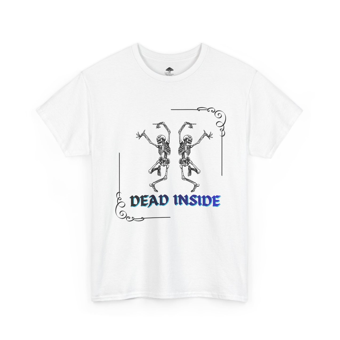 Dead Inside Tee - Gothic Skeleton Graphic T-Shirt