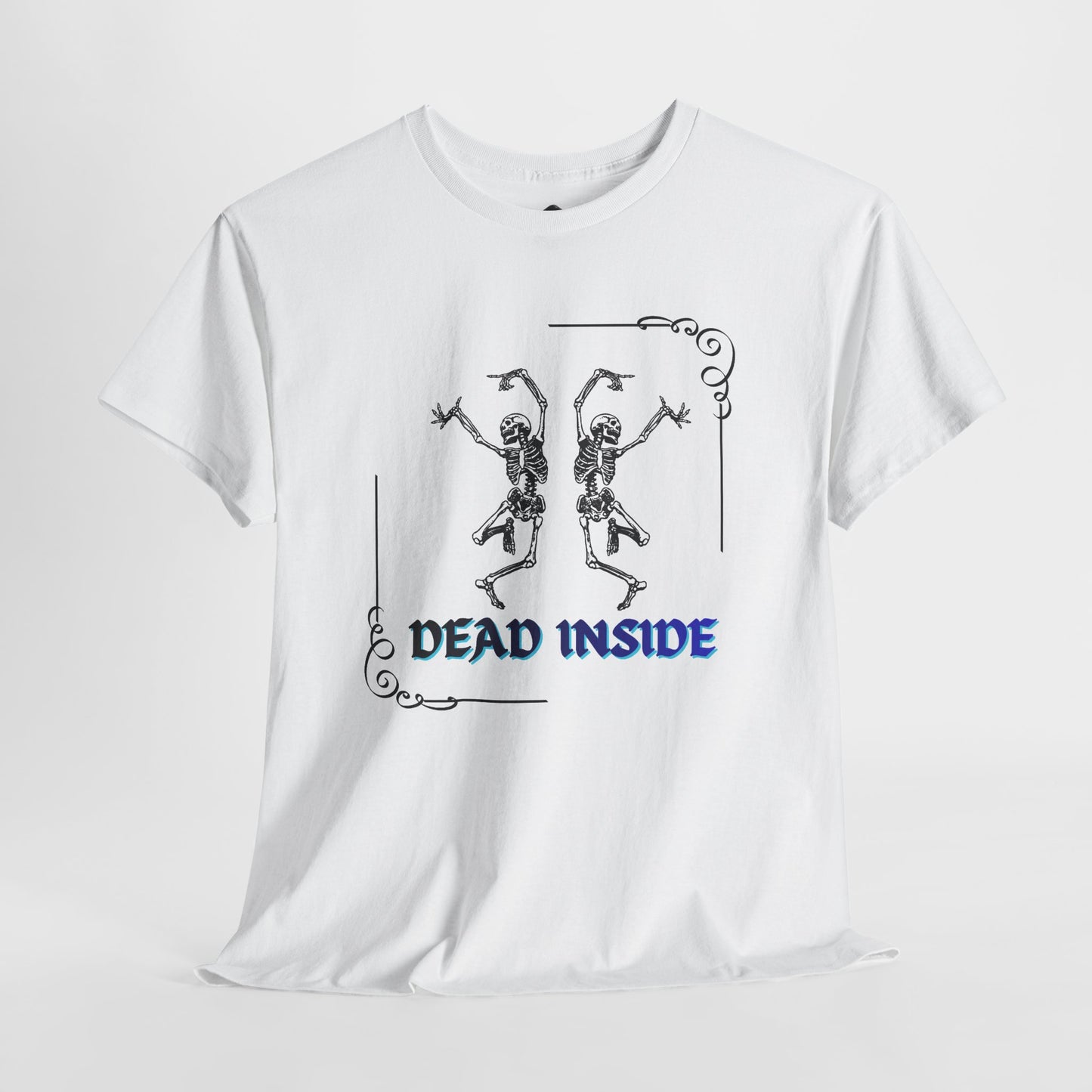 Dead Inside Tee - Gothic Skeleton Graphic T-Shirt