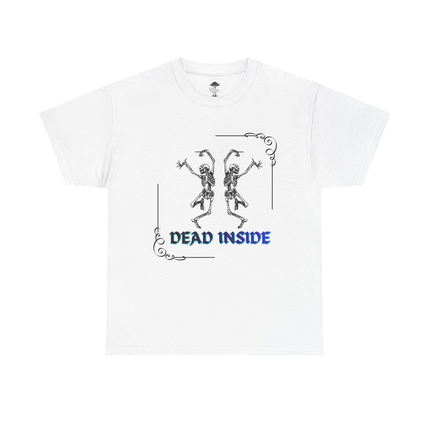 Dead Inside Tee - Gothic Skeleton Graphic T-Shirt