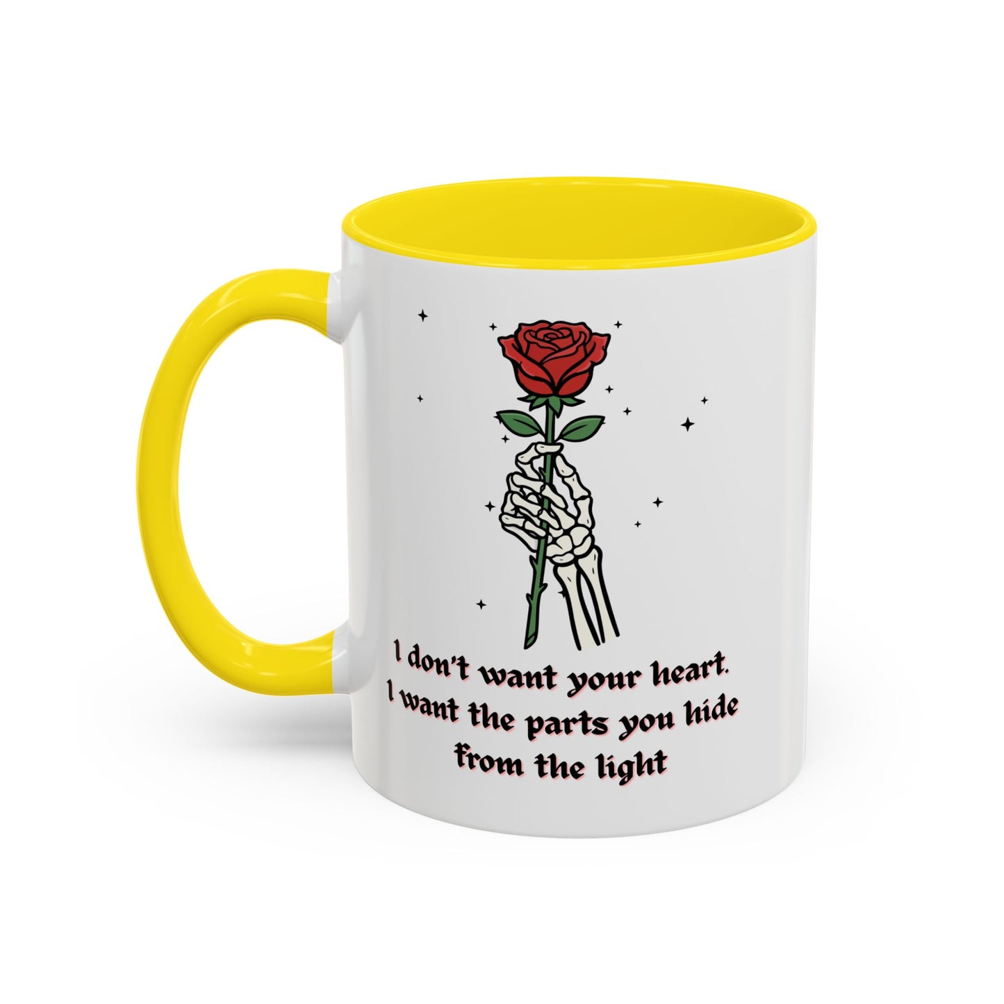 Skeleton Hand Rose Mug