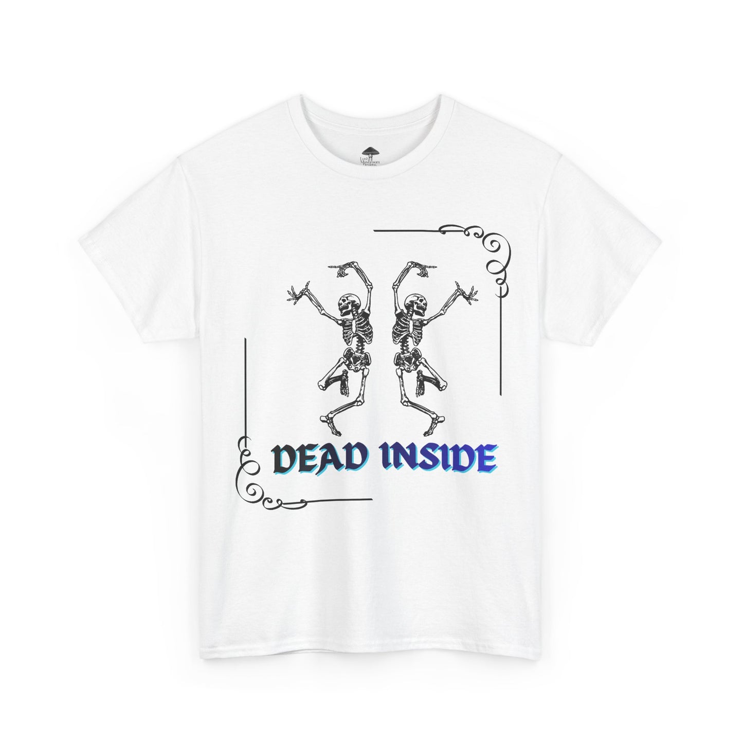 Dead Inside Tee - Gothic Skeleton Graphic T-Shirt