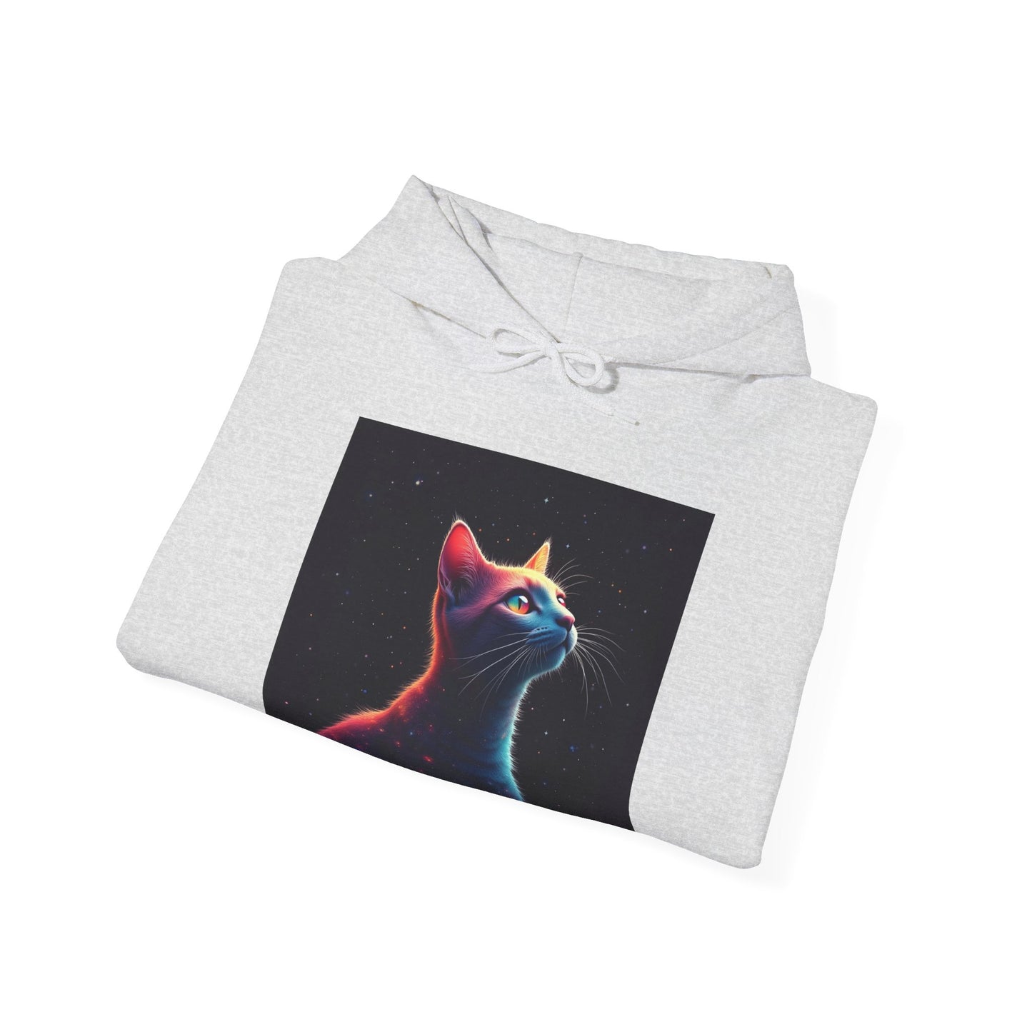 Neon Space Cat Hoodie