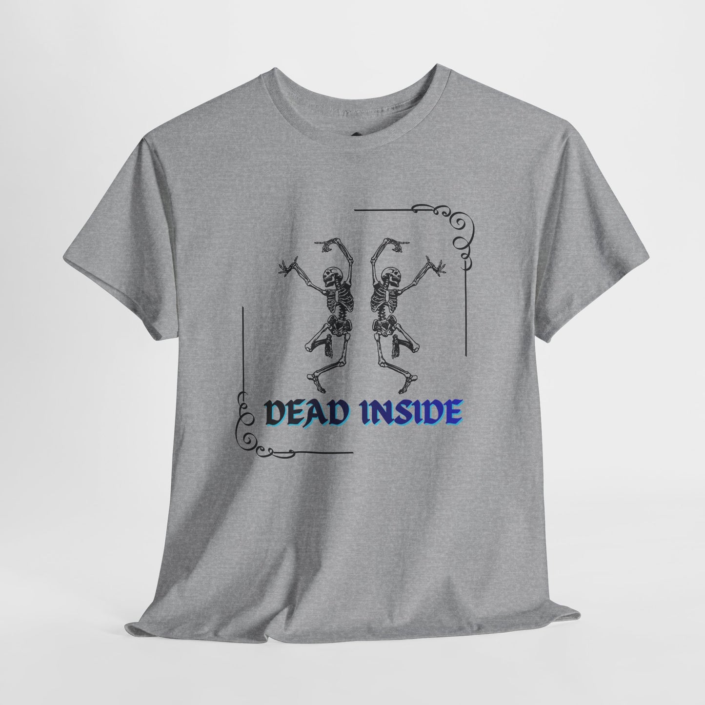 Dead Inside Tee - Gothic Skeleton Graphic T-Shirt