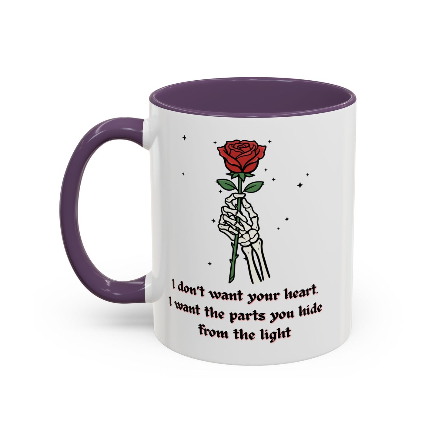 Skeleton Hand Rose Mug