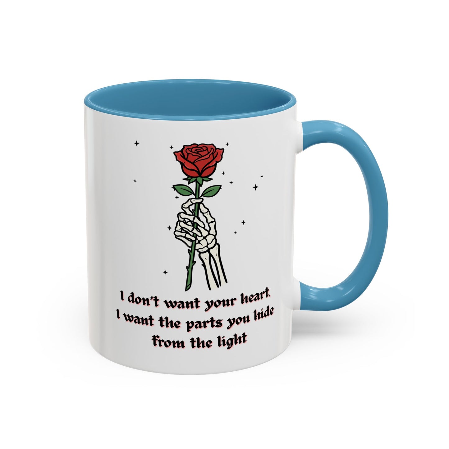 Skeleton Hand Rose Mug