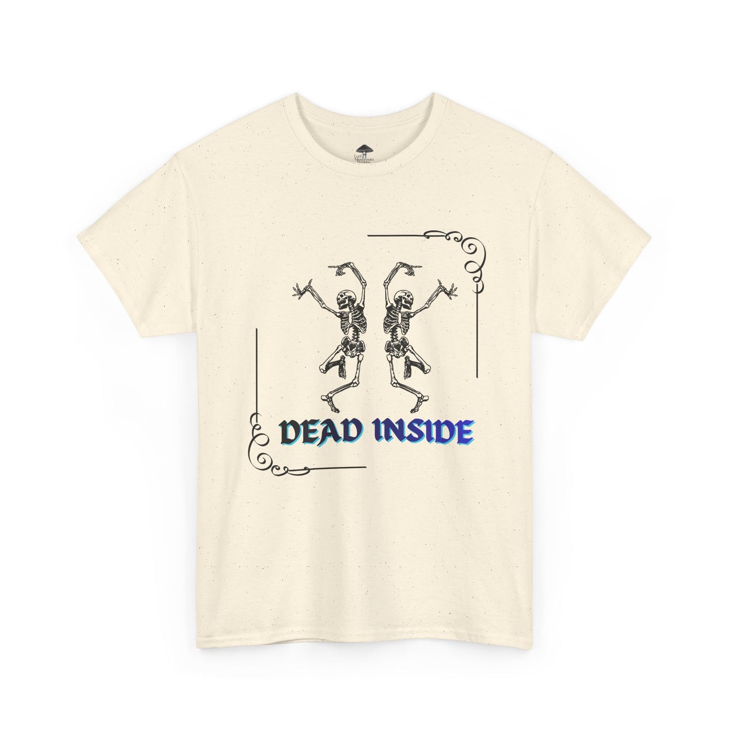 Dead Inside Tee - Gothic Skeleton Graphic T-Shirt