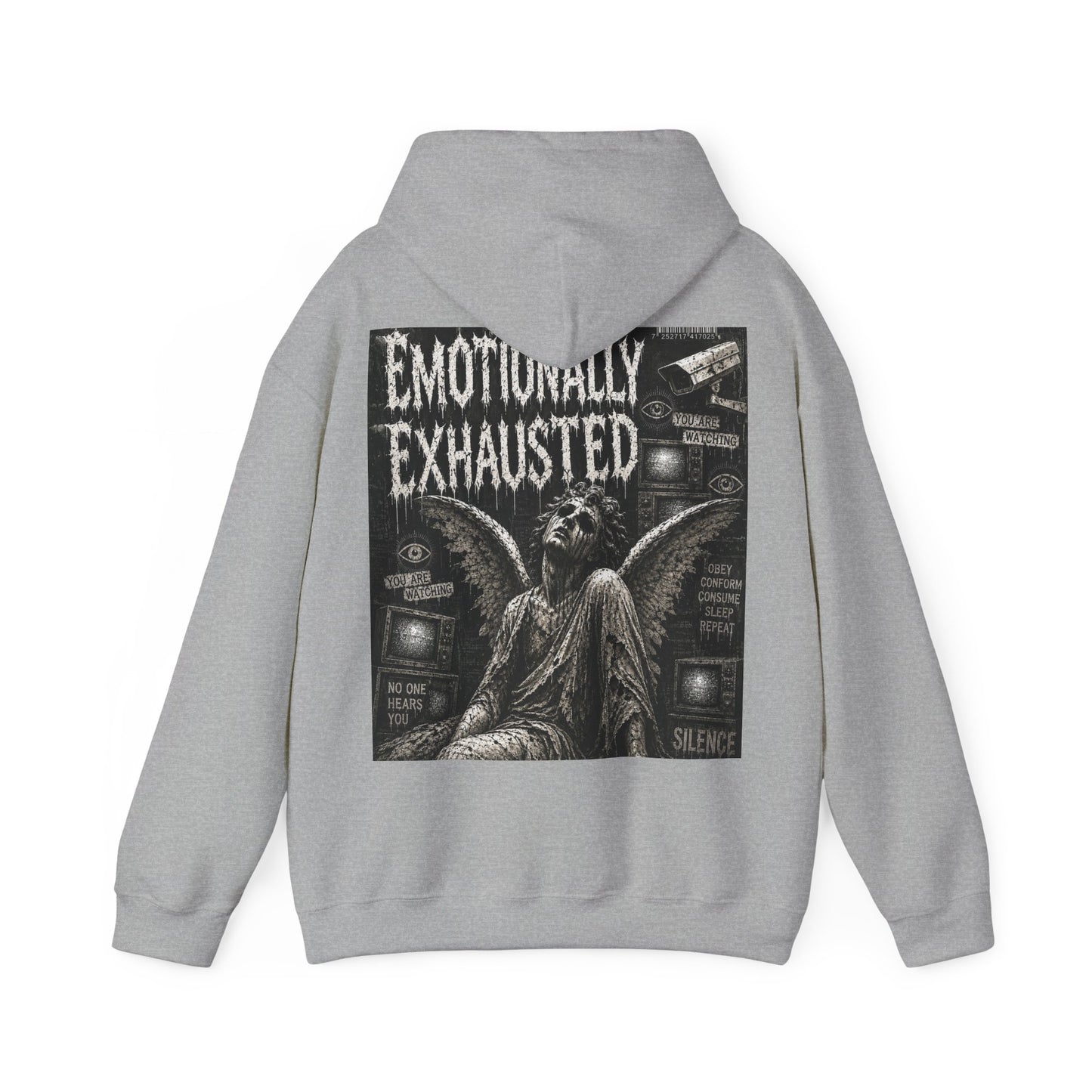 "Emotionally Exhausted" Mental Health Awareness Hoodie