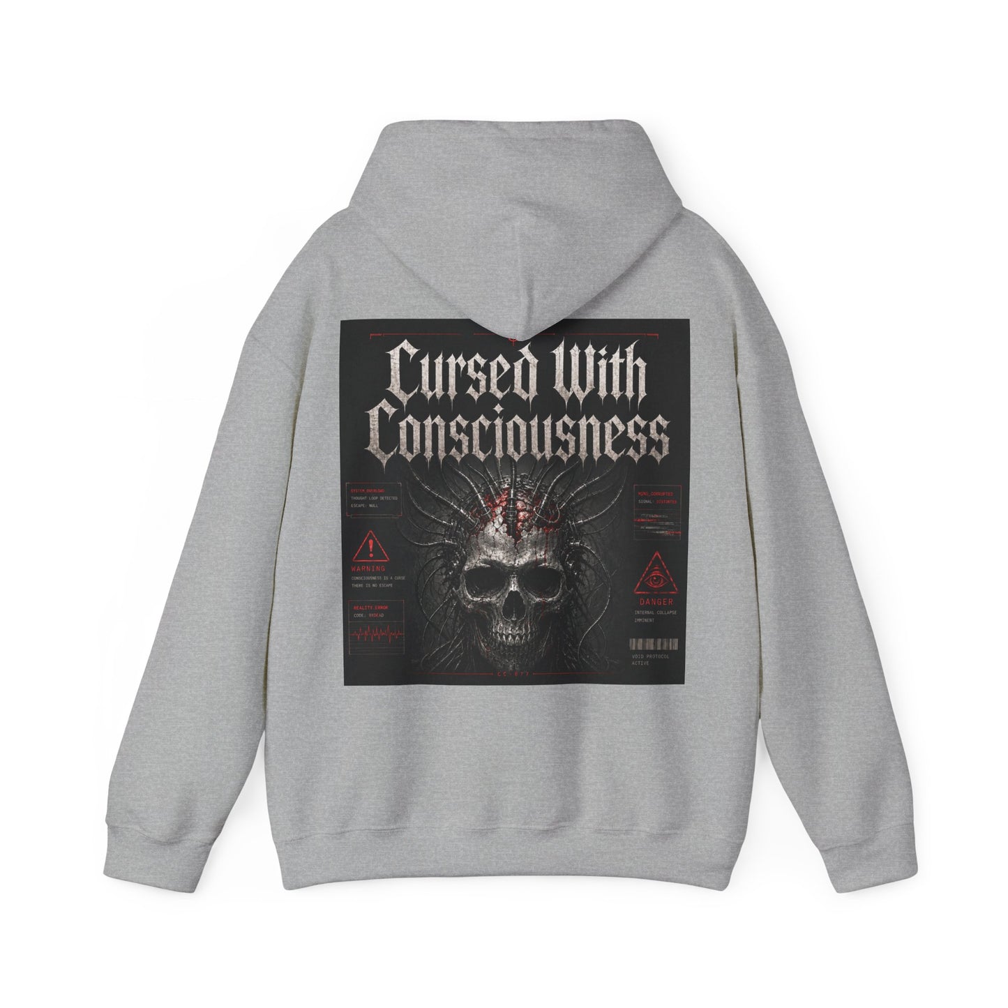 "Cursed With Consciousness" Hoodie - Mental Health Awareness