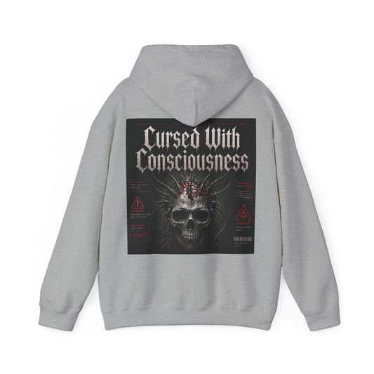 "Cursed With Consciousness" Hoodie - Mental Health Awareness