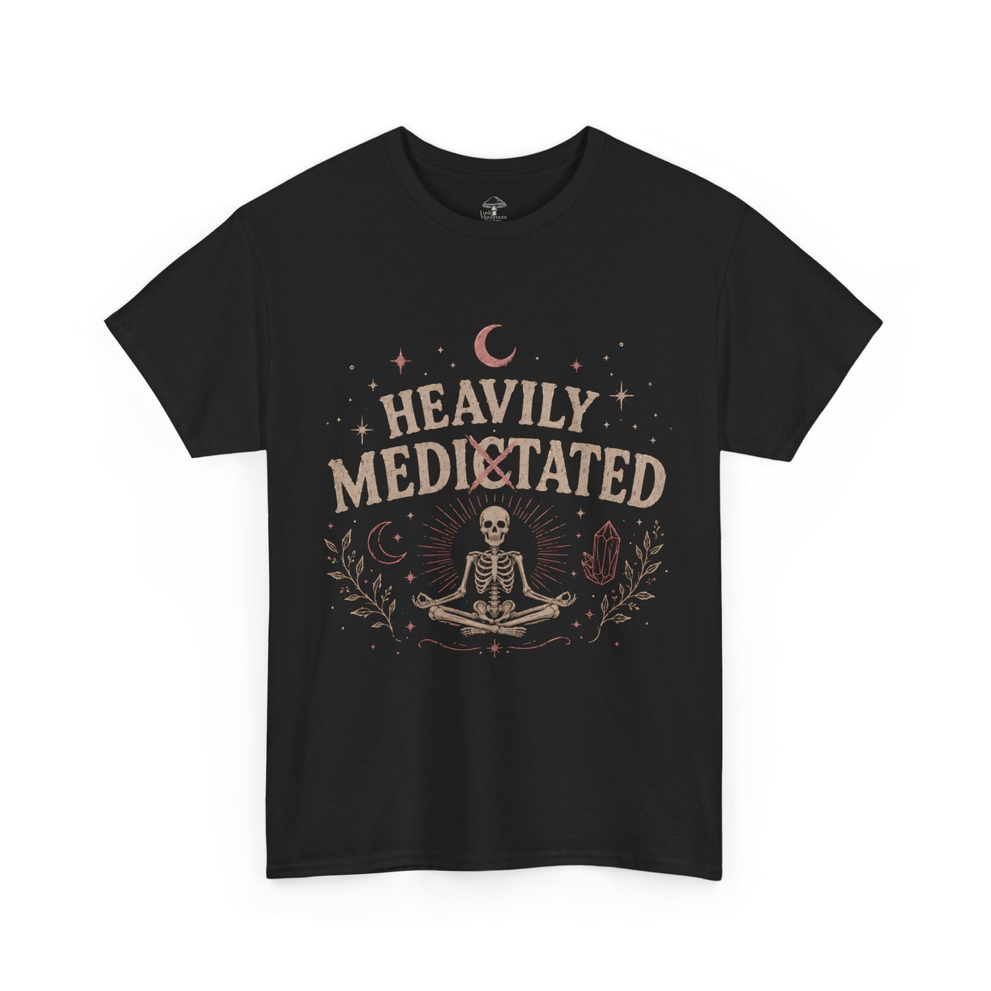 Heavily Meditated - Skeleton Yoga Graphic Tee