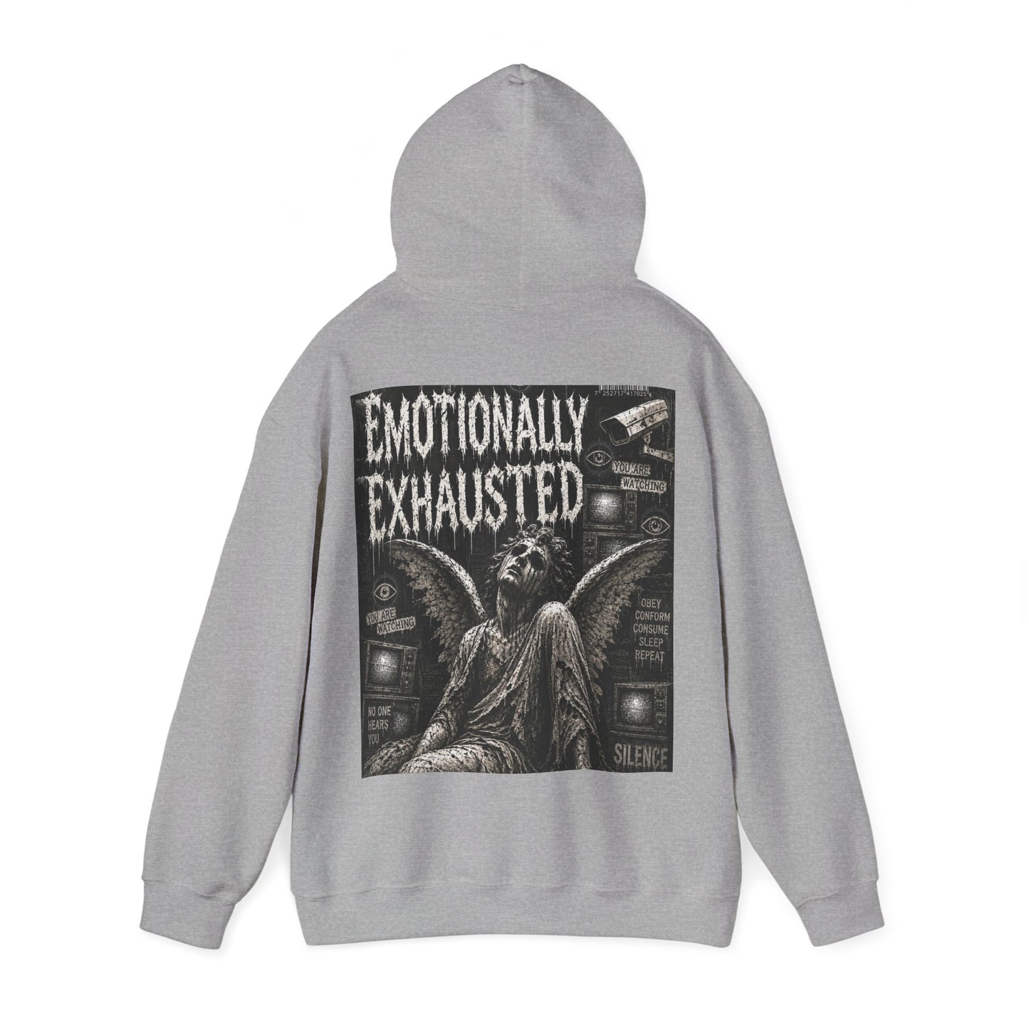 "Emotionally Exhausted" Mental Health Awareness Hoodie