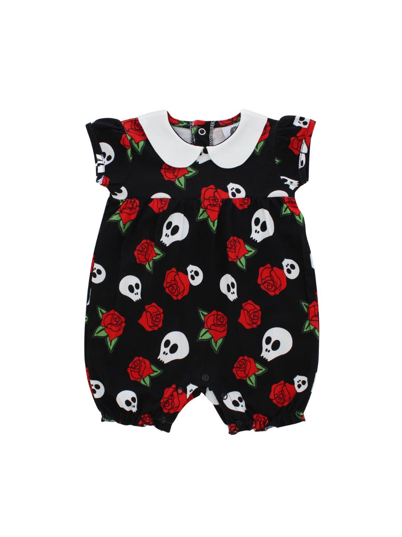 Skull & Rose Baby Romper