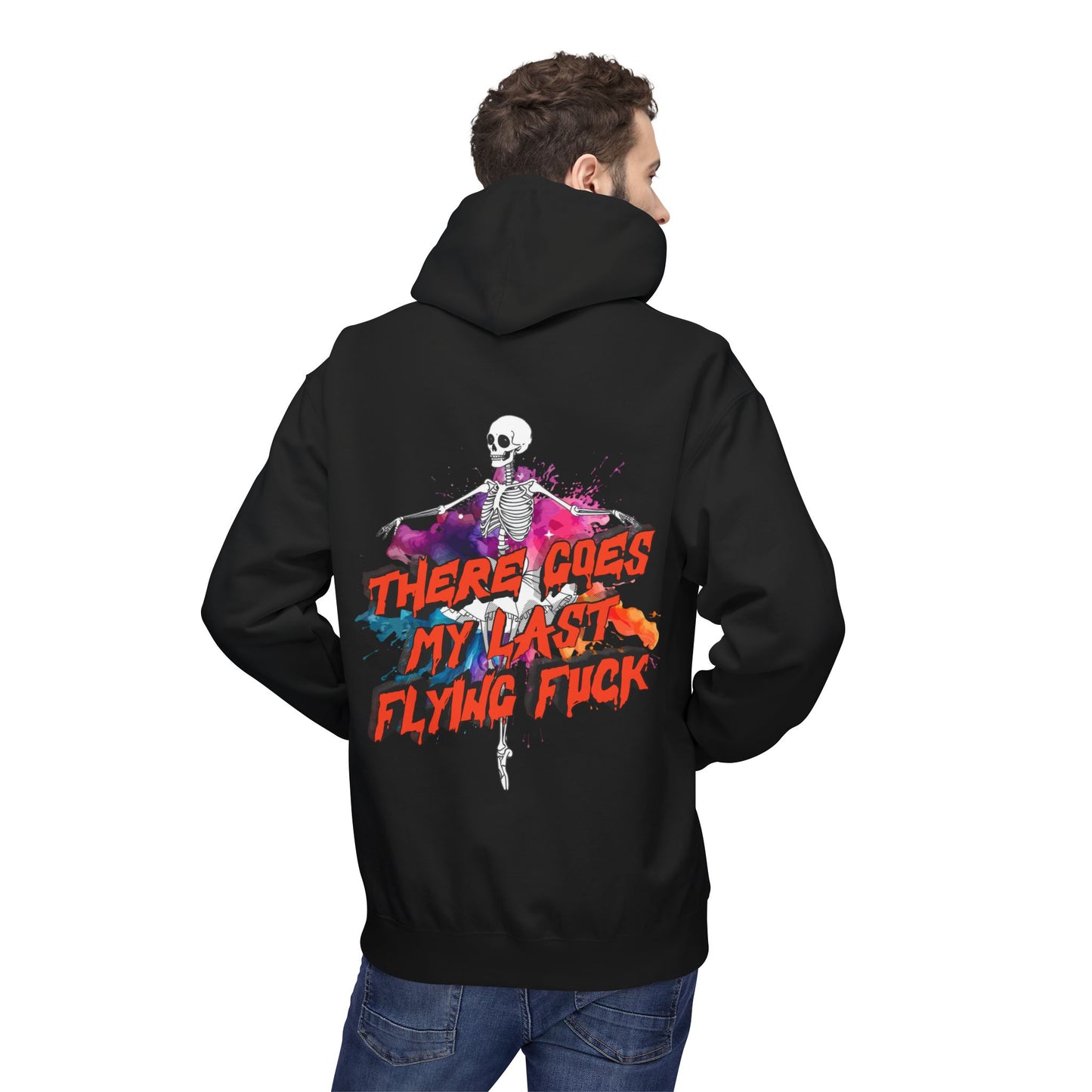 There Goes My Last Flying F*** Skeleton Graphic Pullover