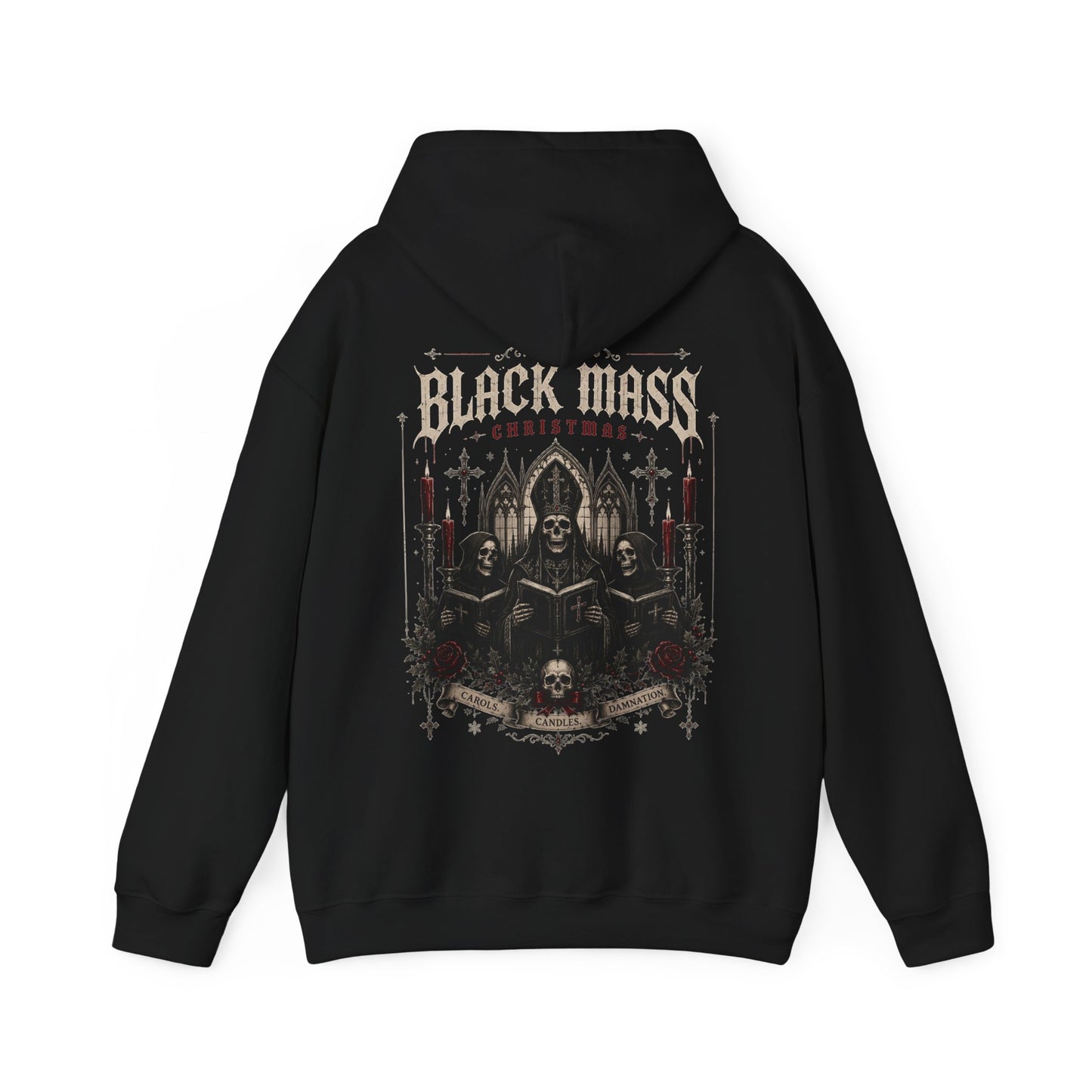 Gothic Mass Christmas Hoodie - Church-Inspired Holiday Sweatshirt