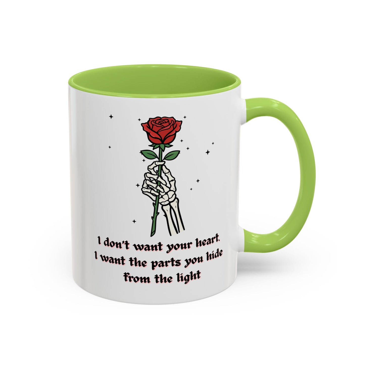 Skeleton Hand Rose Mug