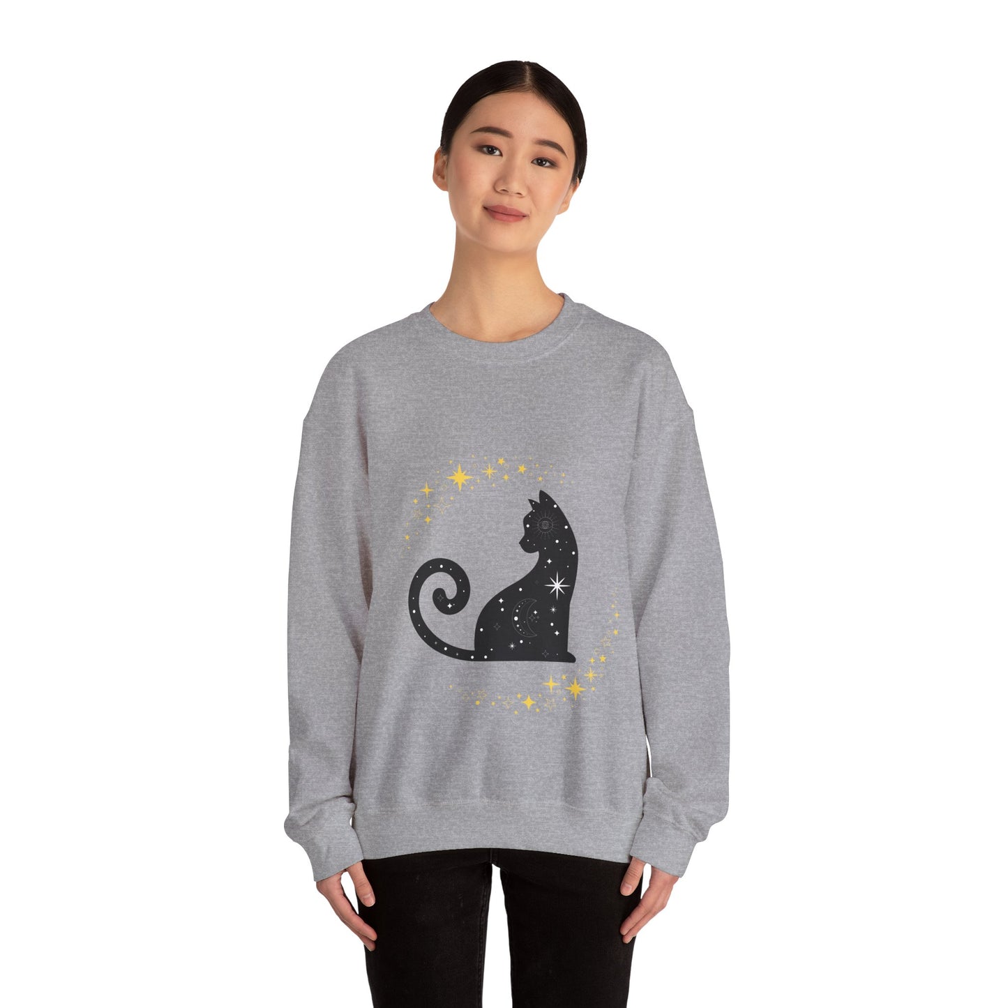 Starry Cat Crewneck Sweatshirt