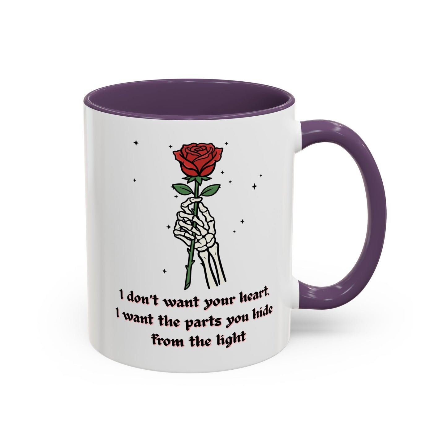 Skeleton Hand Rose Mug