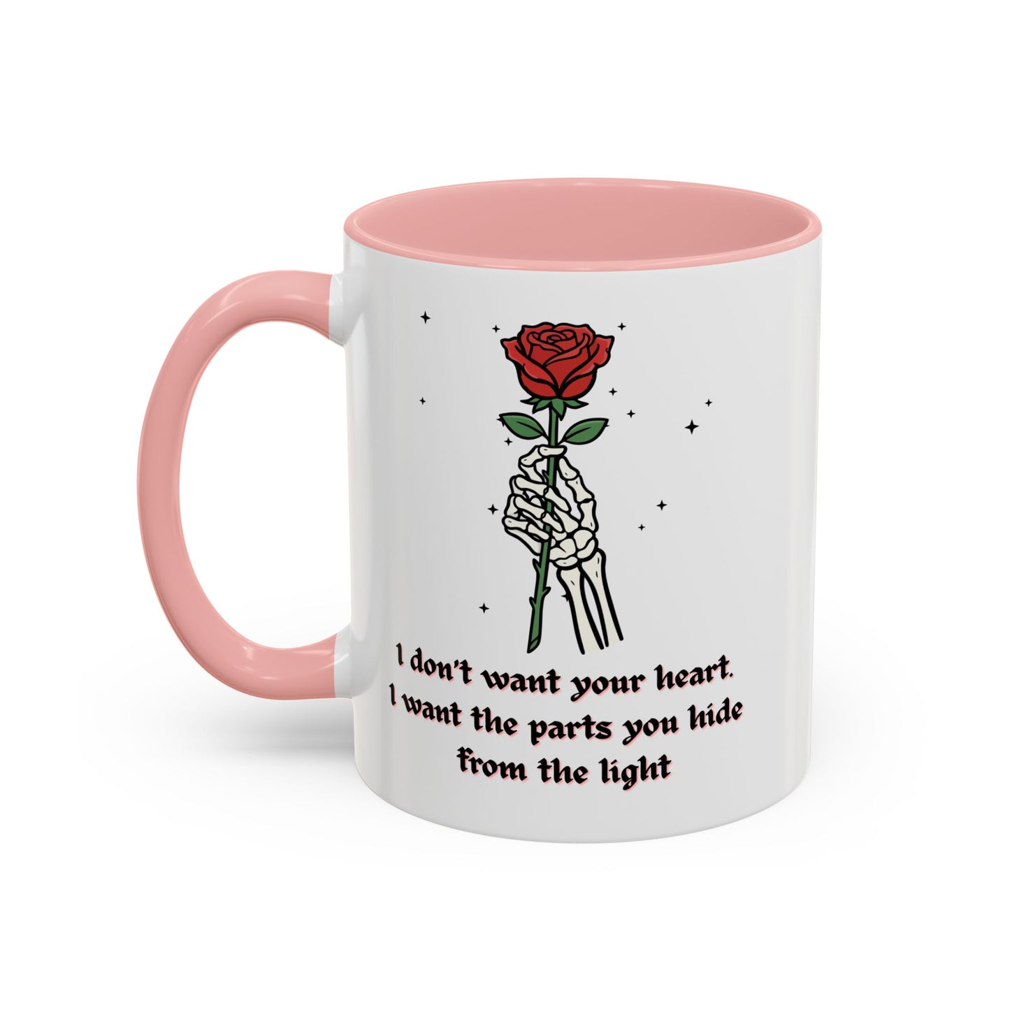 Skeleton Hand Rose Mug