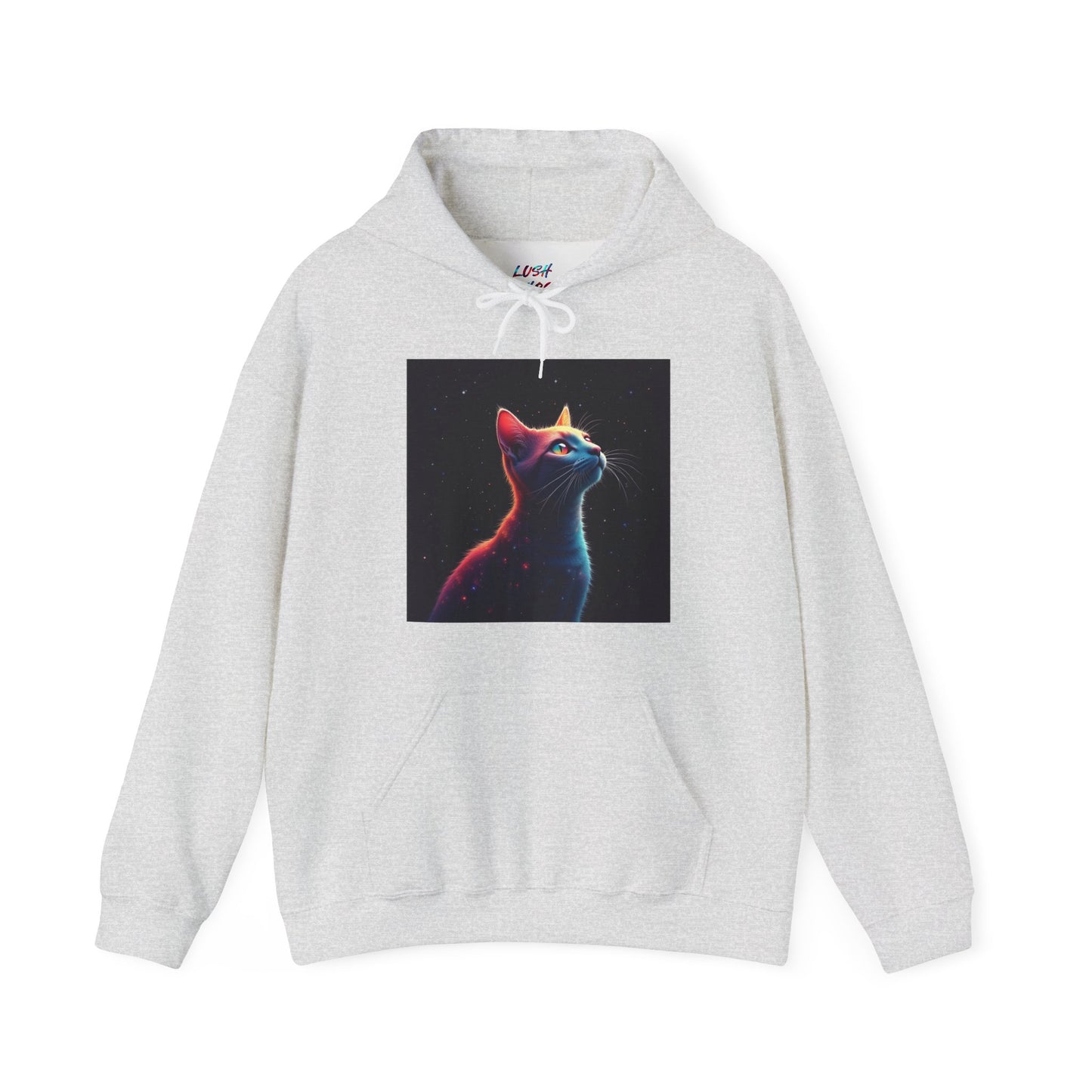 Neon Space Cat Hoodie