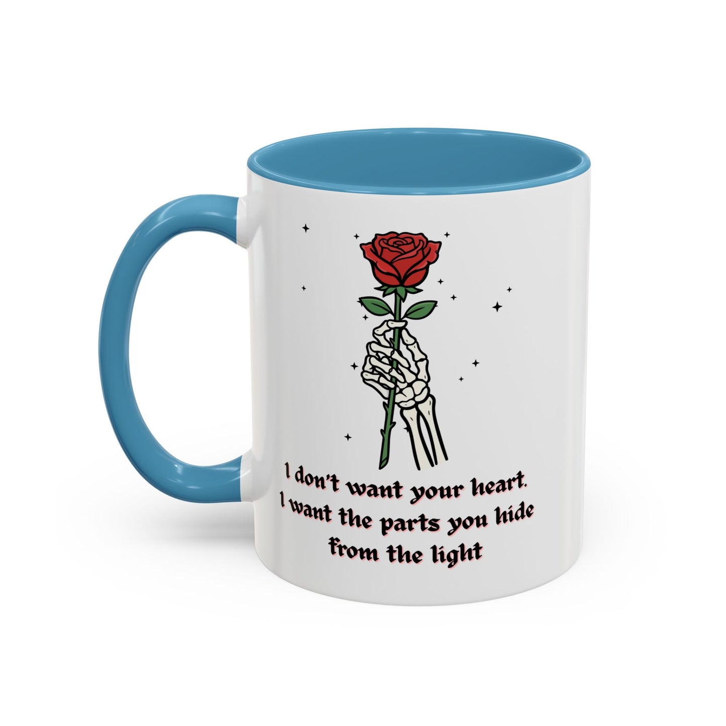 Skeleton Hand Rose Mug