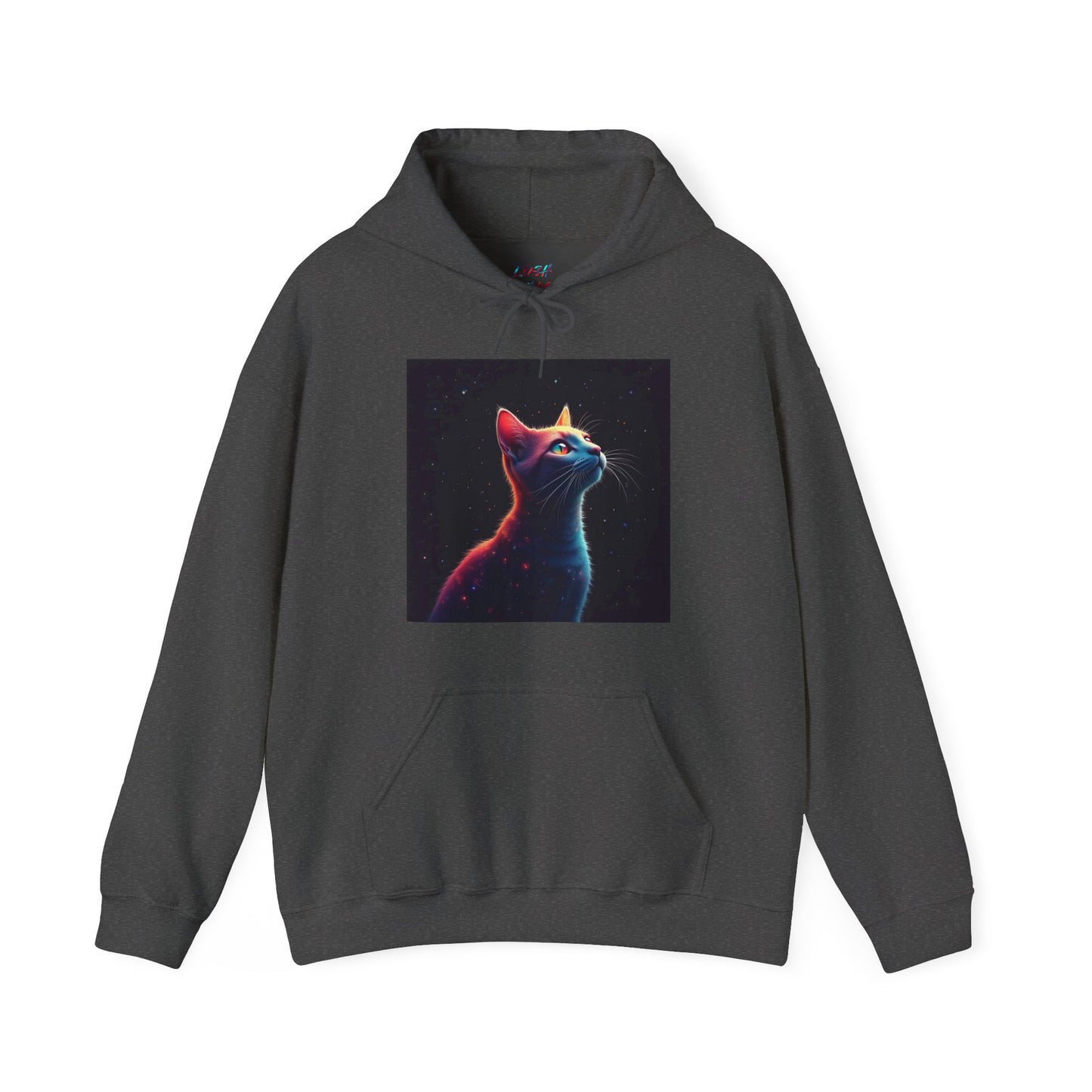 Neon Space Cat Hoodie