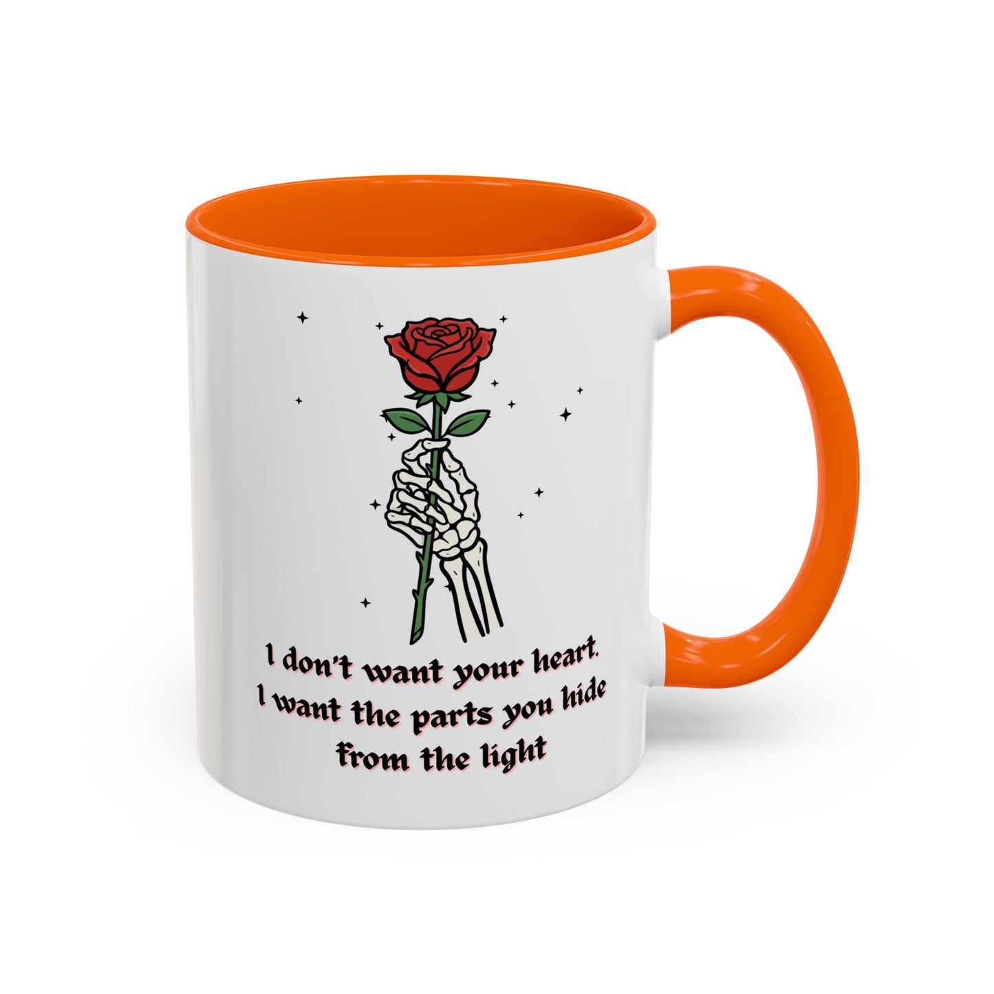 Skeleton Hand Rose Mug