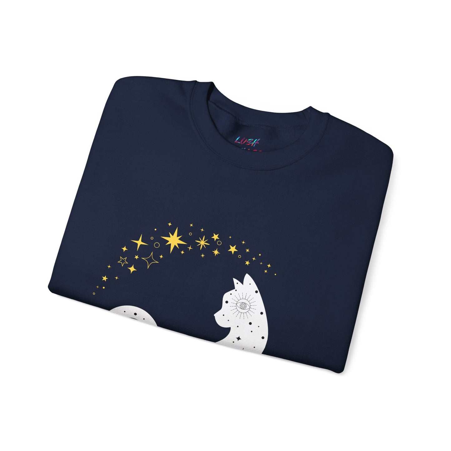 Starry Cat Crewneck Sweatshirt
