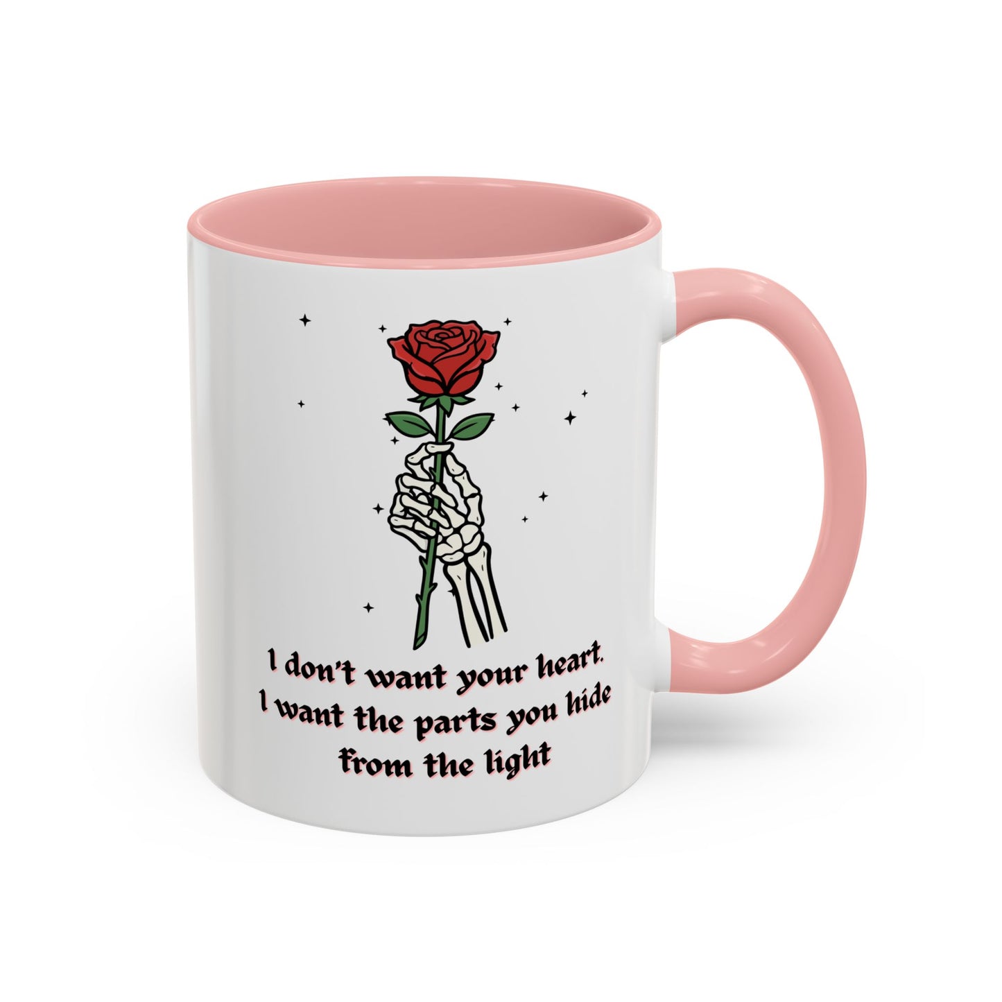Skeleton Hand Rose Mug