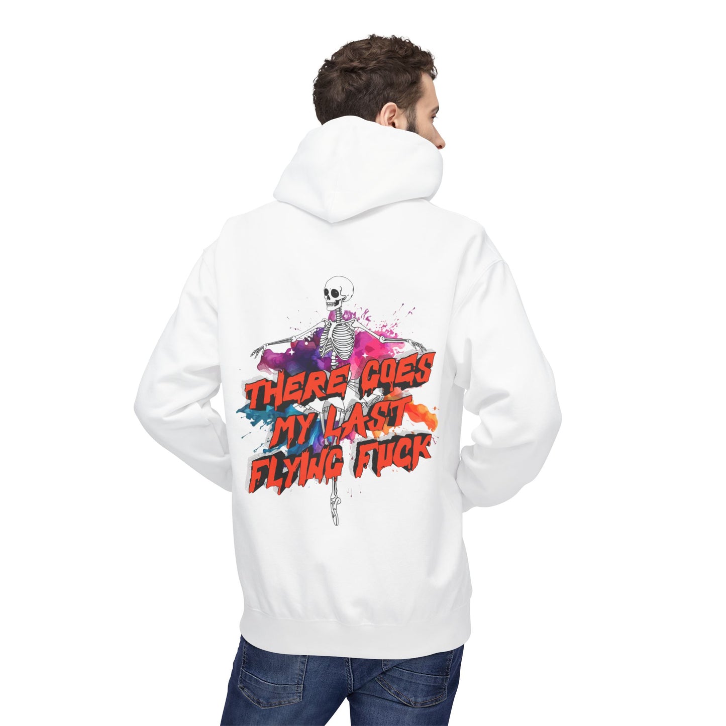 There Goes My Last Flying F*** Skeleton Graphic Pullover