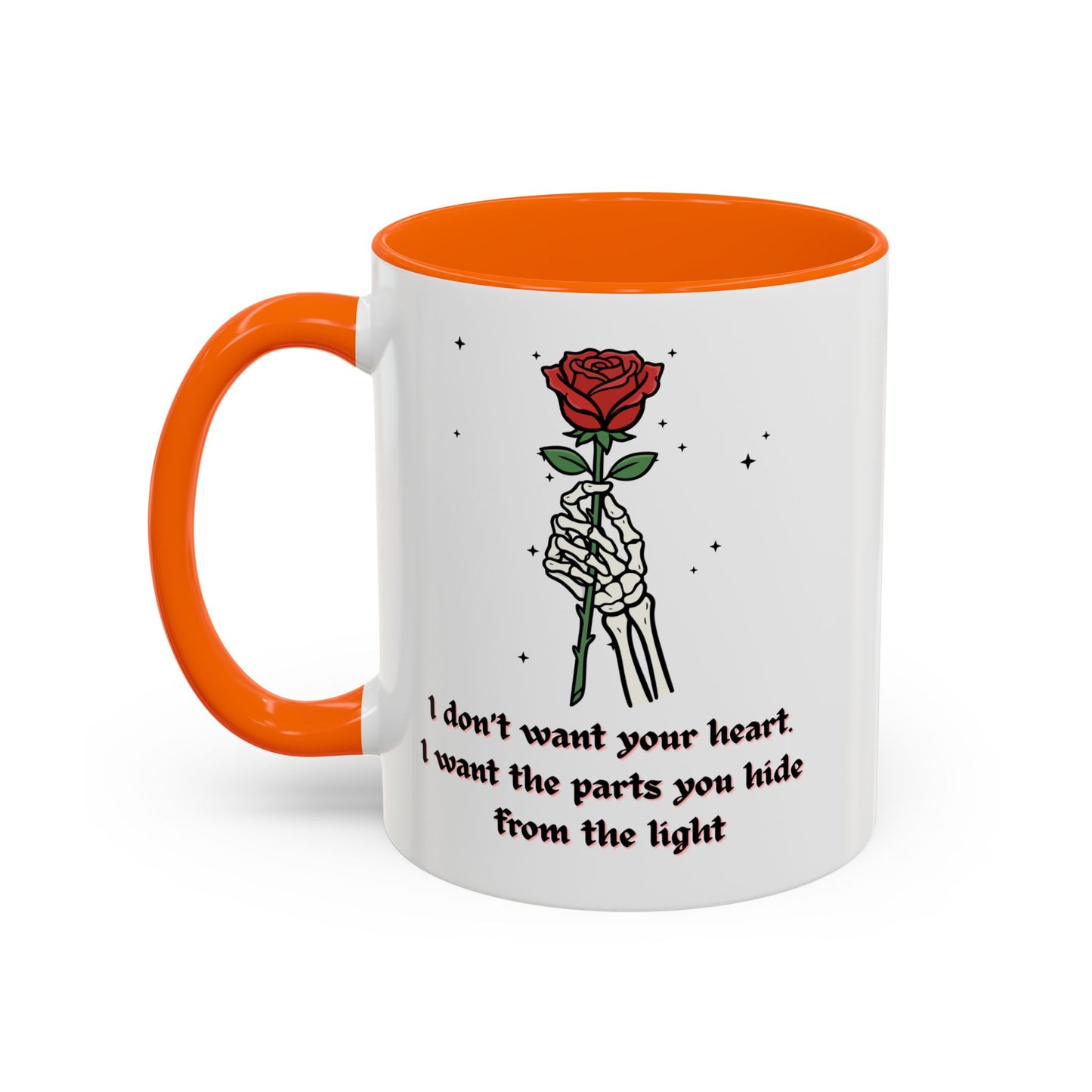 Skeleton Hand Rose Mug